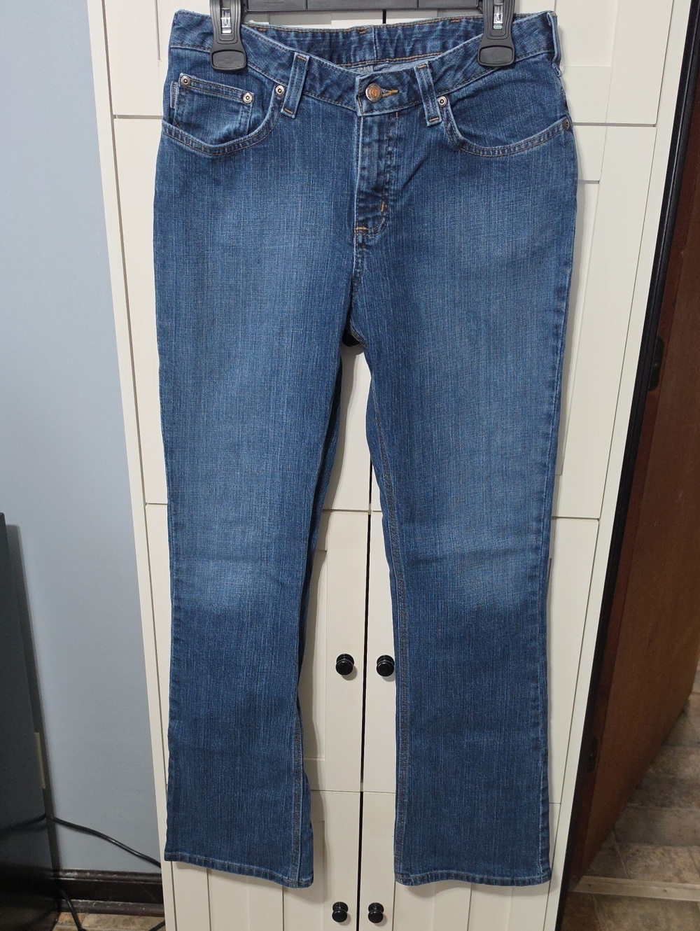 Size 10 X 32 Carhartt Blue Bootcut Women's Jeans Traditional Fit